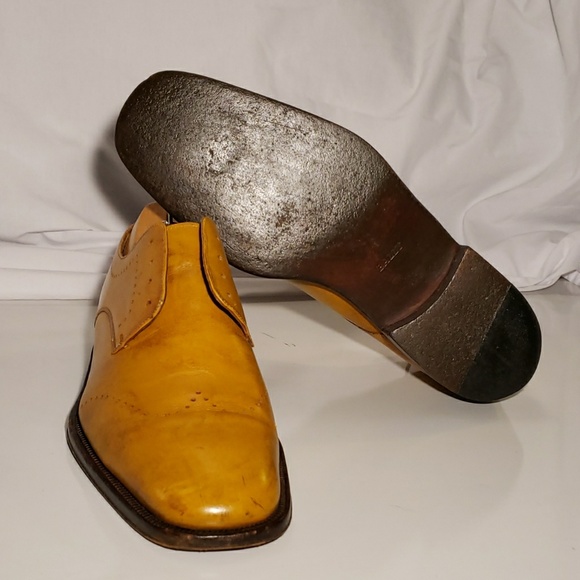 Men's BALLY wingtip derby shoes US size 9 - Picture 2 of 7